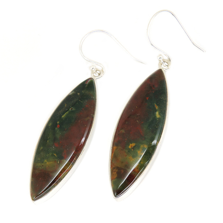 Серьги "Лепестки" гелиотроп