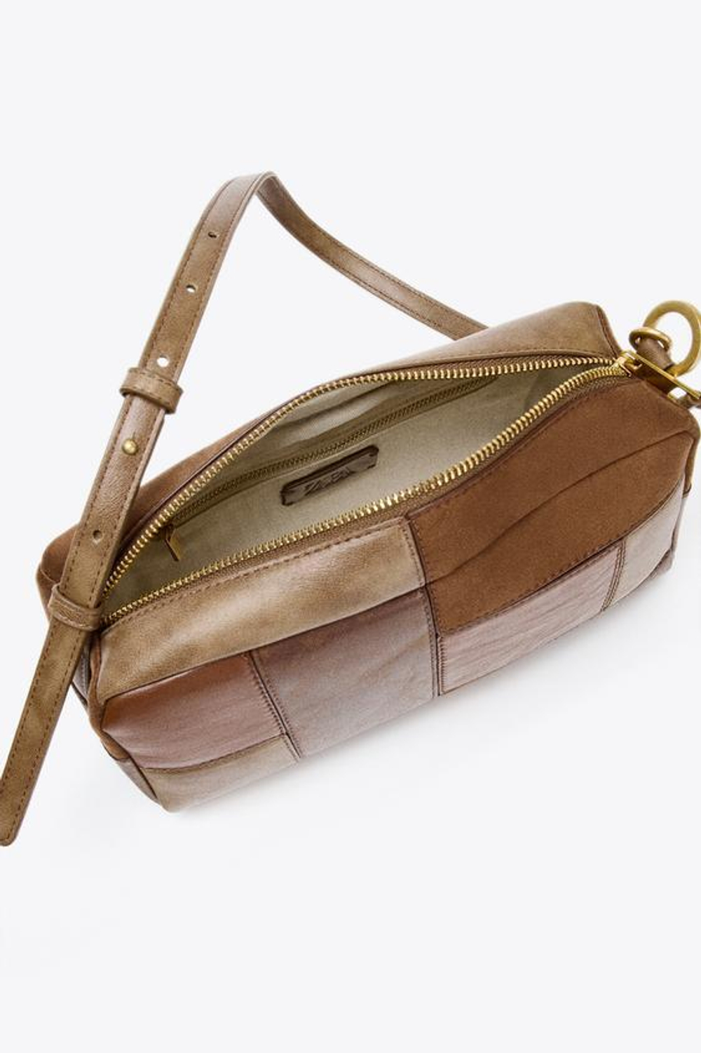 ZARA СУМКА С ПЭЧВОРКОМ, РАЗНОЦВЕТНЫЙ