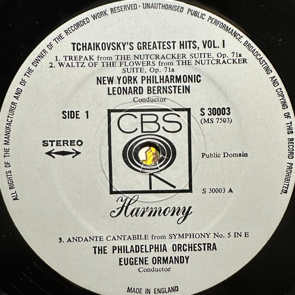 Чайковский - Greatest Hits Vol.1 (Англия 1969г.)