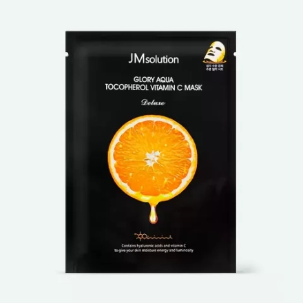 JMsolution Маска тканевая с витамином С для выравнивания тона - Glory aqua vitamin С mask, 30мл