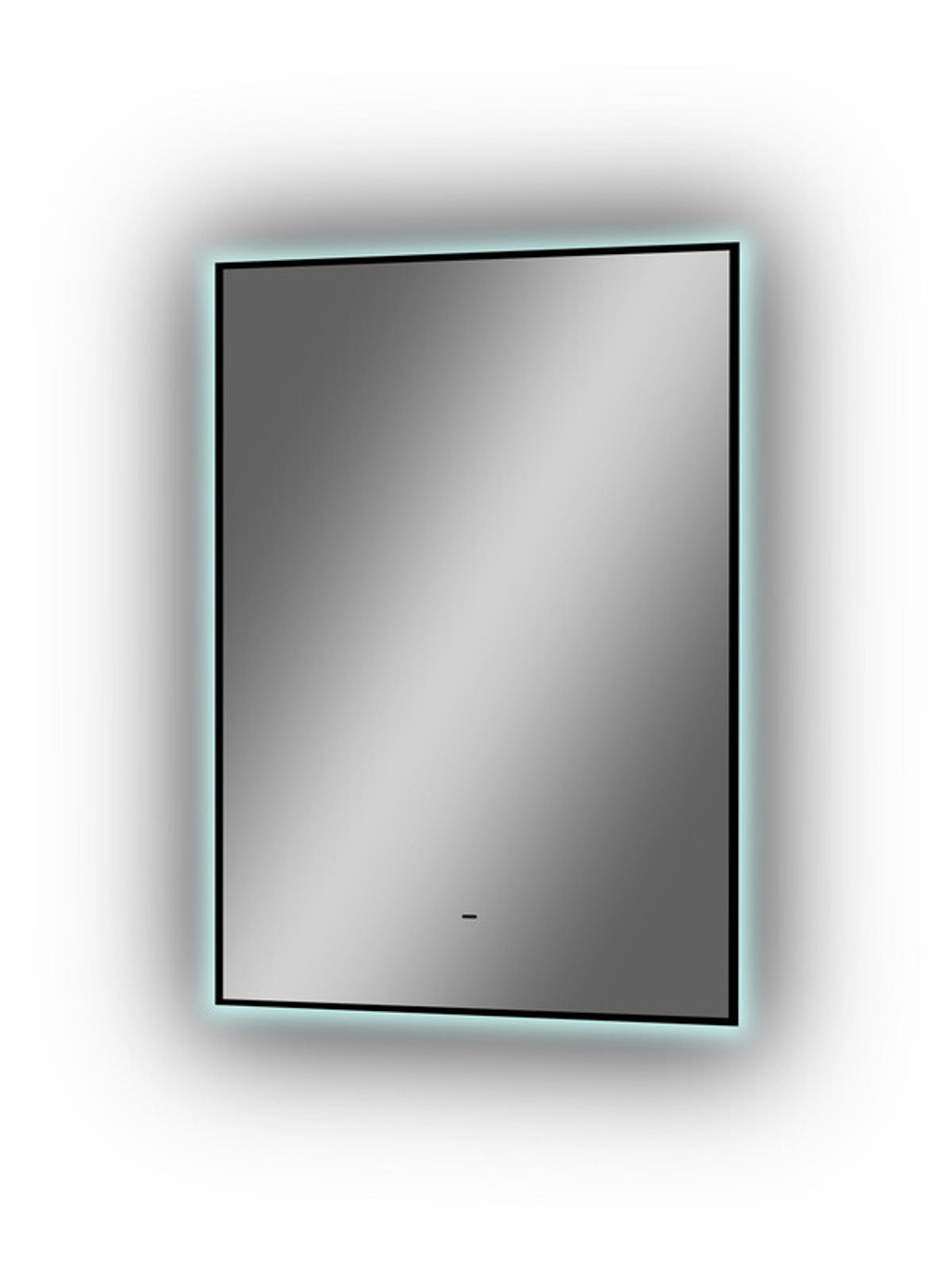 Зеркало "Amer Led" с фоновой подсветкой, бесконтактным сенсором, черной окантовкой 500х700