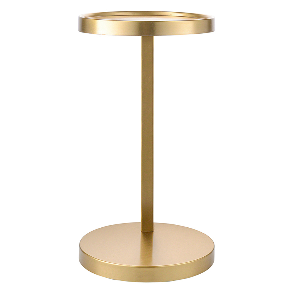 Столик приставной yanis, D25,5 см, золотой