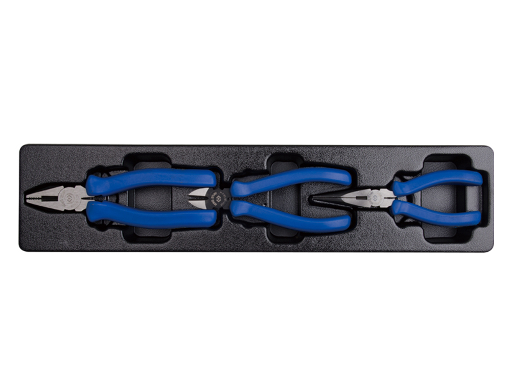 Набор пплоскогубцев и бокорезов, ложемент KING TONY 9-40203GP