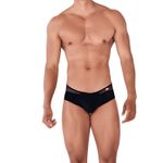 Мужские трусы брифы черные с прозрачной вставкой сзади Pikante LEONIDAS BRIEF 034211