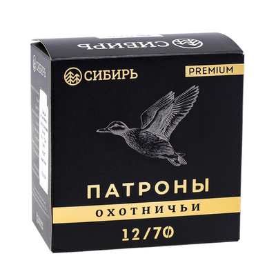 Патрон 12/70 №5 б/к 34гр Сибирь (г.НОВОСИБИРСК) Premium