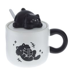 GAEM Кружка с крышкой, 360 мл, L14 W10 H12 см, 4в.