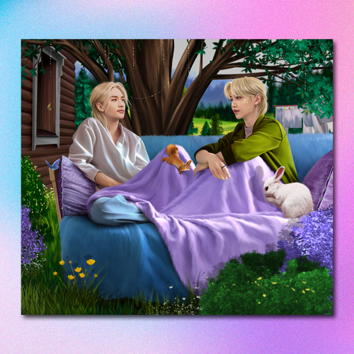 Арт принт / alexstayart / STRAY KIDS / Хёнликсы #26