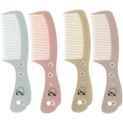 Расческа классическая с ручкой «Soft hair - Ромашки», микс цветов, 20*4,5см