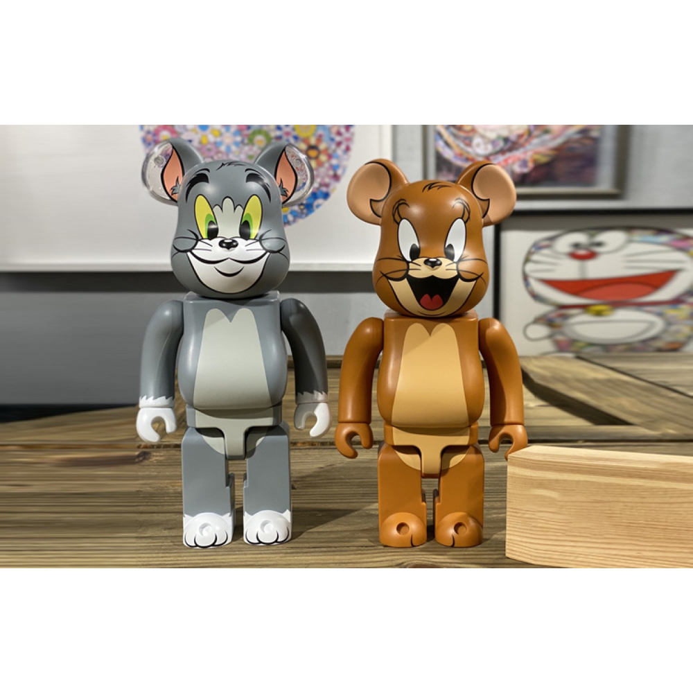 Дизайнерские игрушки BE@RBRICK TOM AND JERRY 400%100% 7cm,28cm, BEARBRICK3258