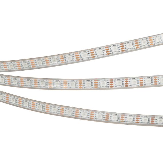 Светодиодная влагозащищенная лента Arlight Бегущий огонь 12W/m 60Led/m 5060SMD разноцветный 5M SPI-P-B60-12mm 5V RGB-PX1-BPT 041167