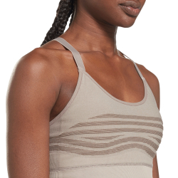 ТОП теннисный Reebok Womens Les Mills Strappy Seamless Bra - boulder grey
