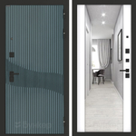 Входная дверь Бункер BN-13 - Зеркало максимум Белый софт