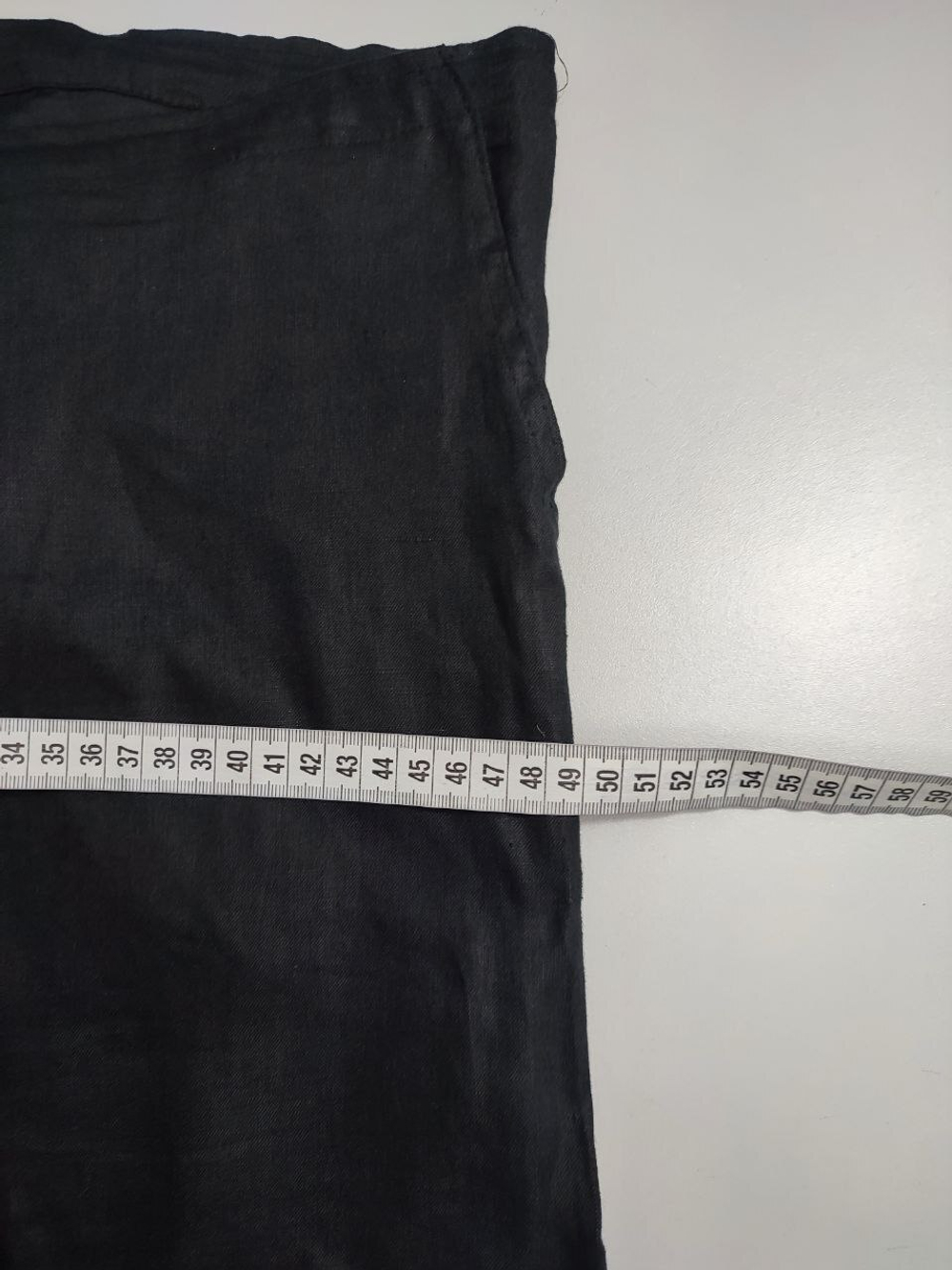 Капри черные из льна 44 размер, новые