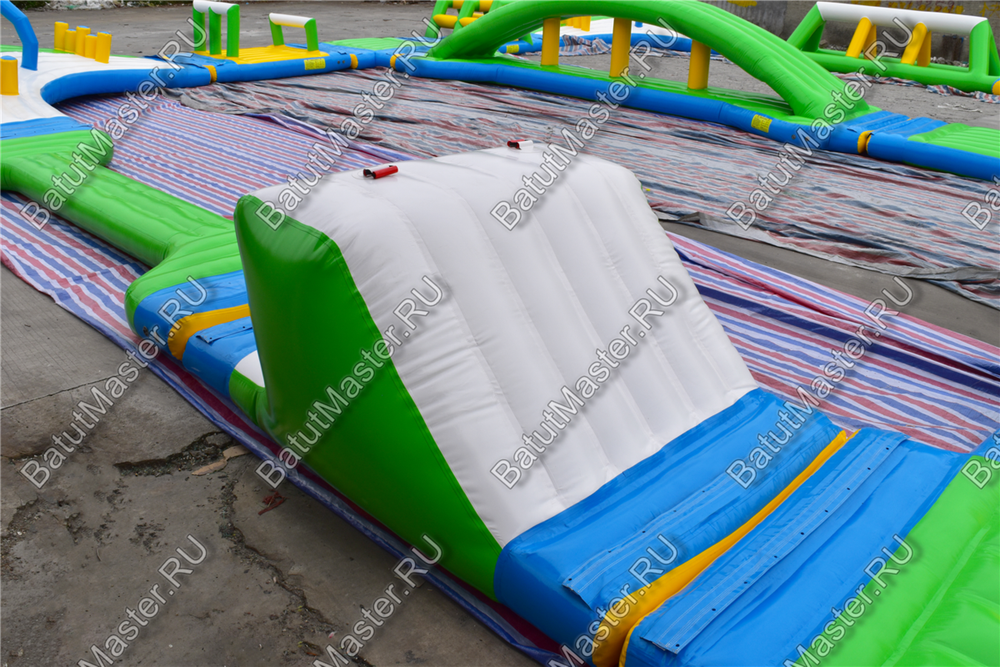 Коммерческий надувной аквапарк «Солнечный» 30×20×2,5 м