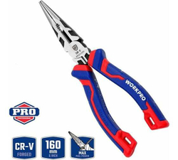 Длинногубцы WORKPRO 160 мм, 6 дюймов, CR-V WP231020