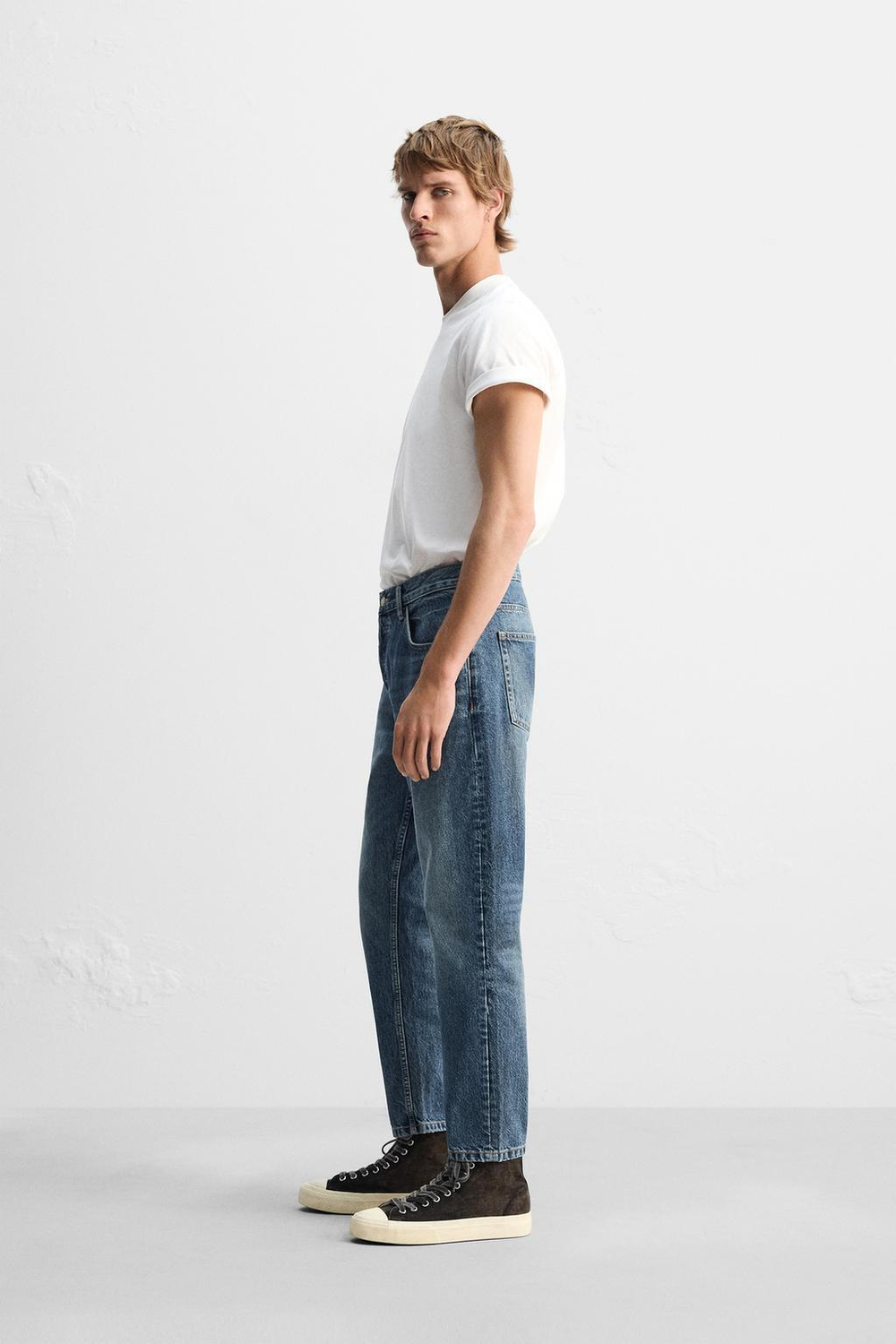 Джинсы slim cropped-fit