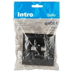 Розетка Intro Solo 4-304-05 информационная 2хRJ45 СУ антрацит