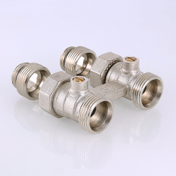Узел для нижнего подключения радиатора (комплект) 1/2" х 3/4" («евроконус»)