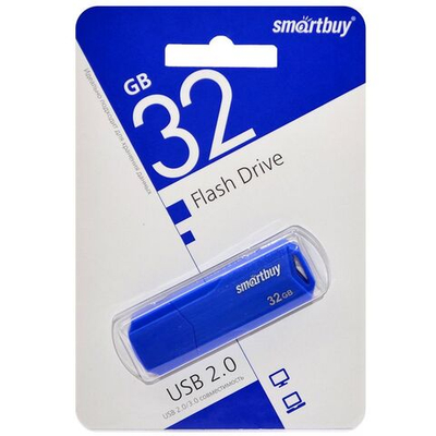 Флеш-накопитель 32 Gb SmartBuy Clue Blue