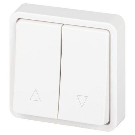 Переключатель Эксперт 11-1528-01 для жалюзи кнопочный IP55 10АХ-250В СУ бел. Эра Б0063249