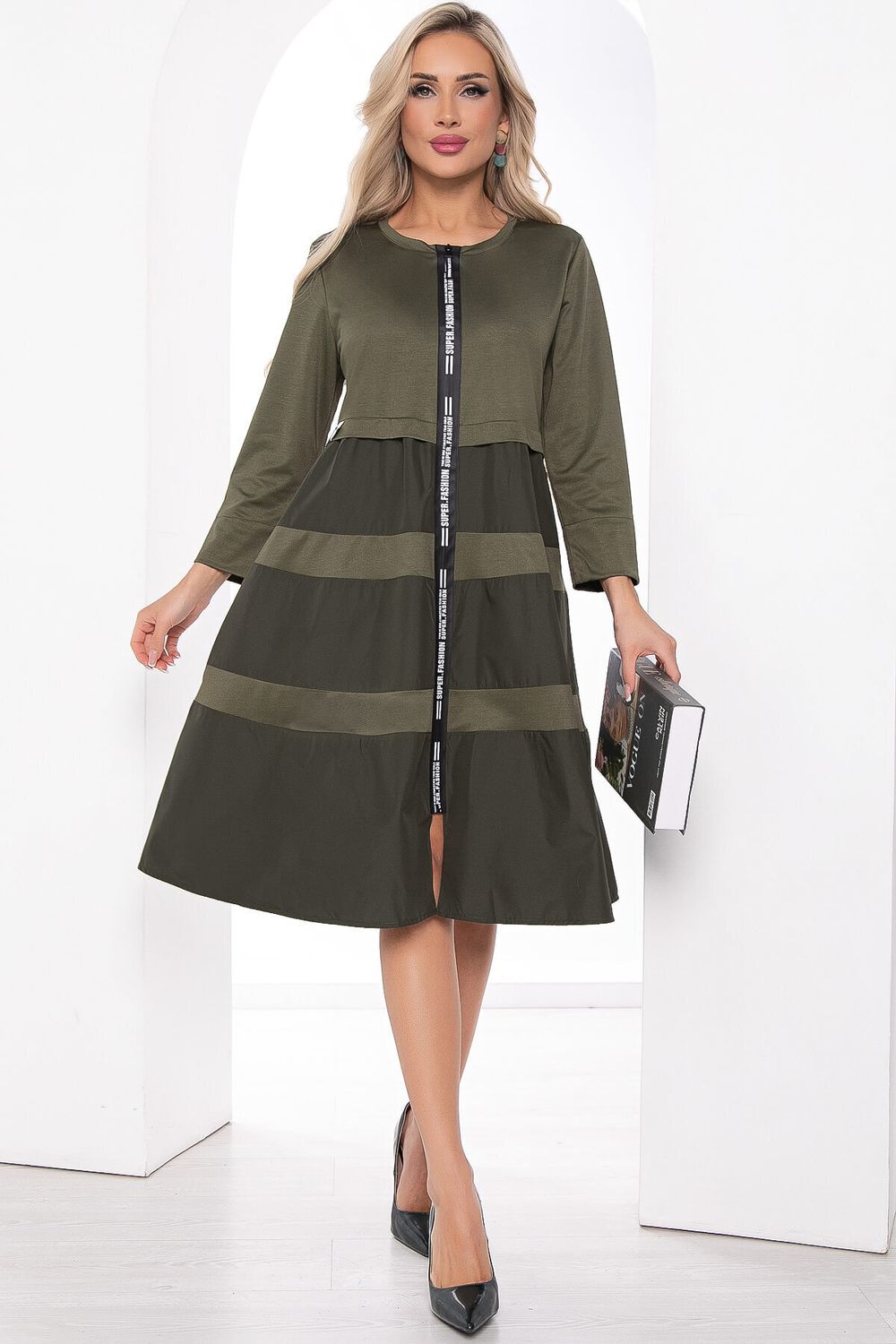 Платье Земфира (хаки) П11439 LT Collection (Акция)