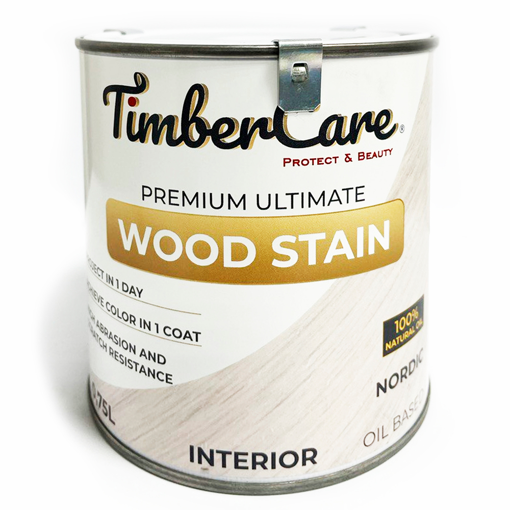 Тонирующие масла TimberCare Wood Stain для внутренних работ.