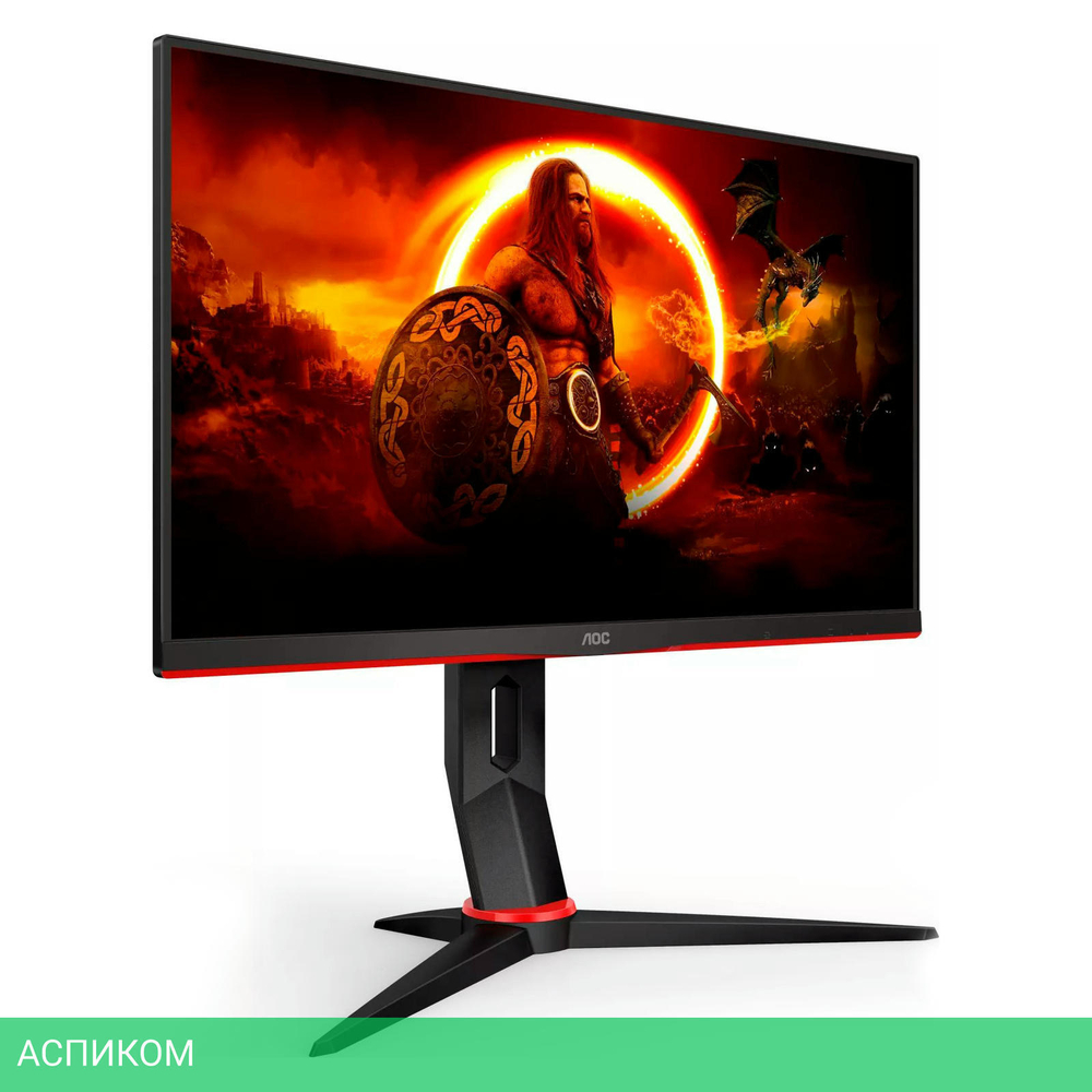 Монитор AOC Q24G2A/BK черный/красный