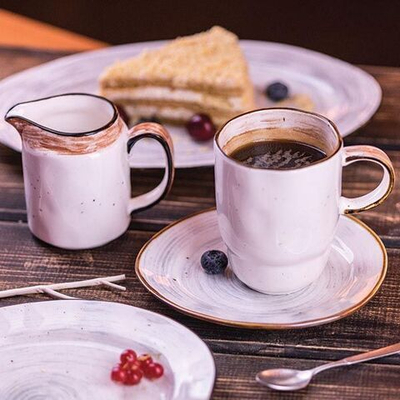 Тарелка «Пастораль» мелкая;фарфор;,H=3,L=30,B=26см;оранжев. (Цвет: оранжевый)