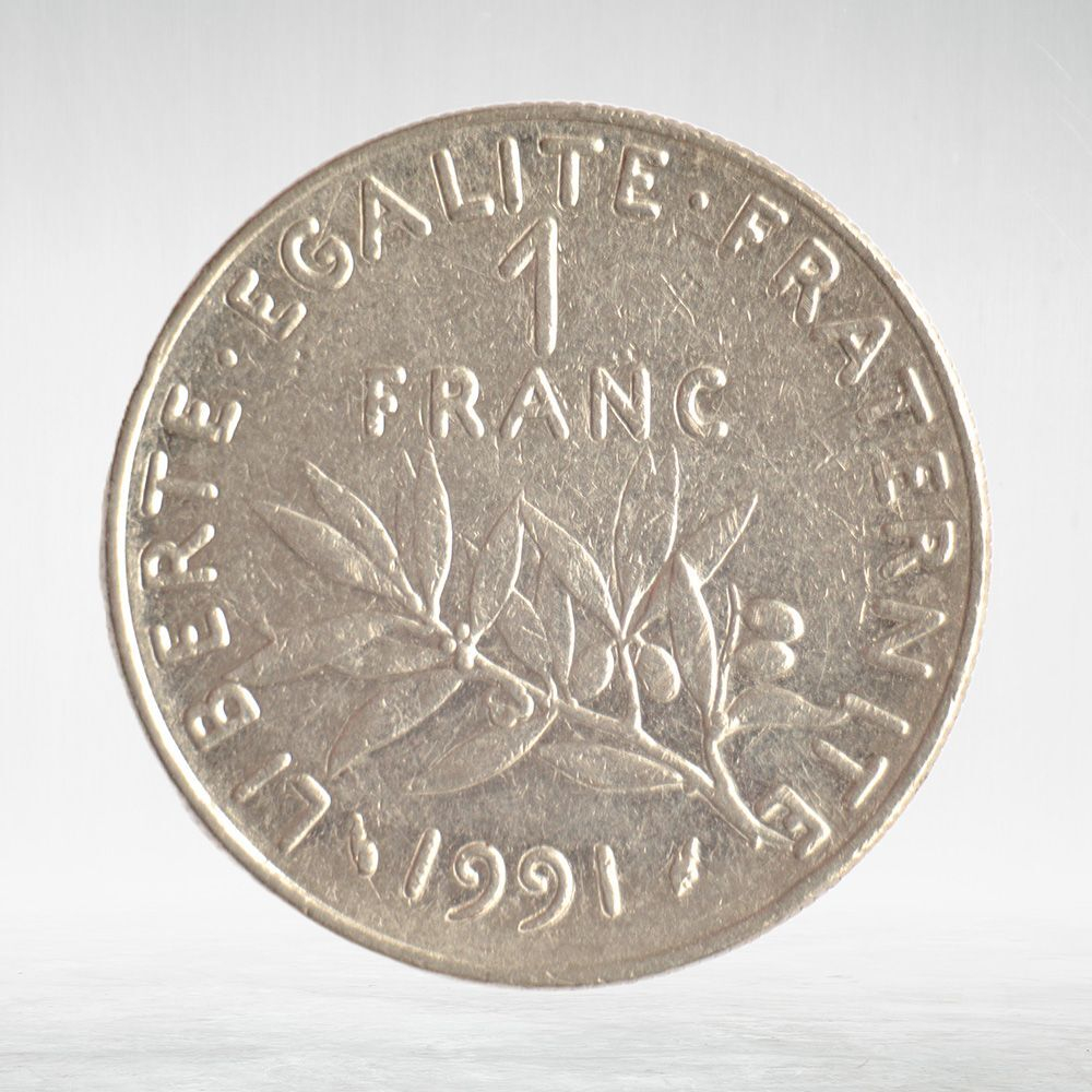 France, 1 Franc 1991 - Signature "O. Roty", VF