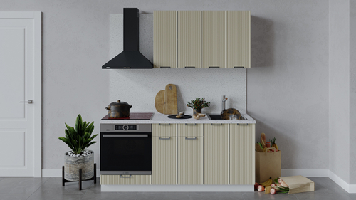 Кухонный гарнитур «Кимберли» длиной 180 см со шкафом НБ