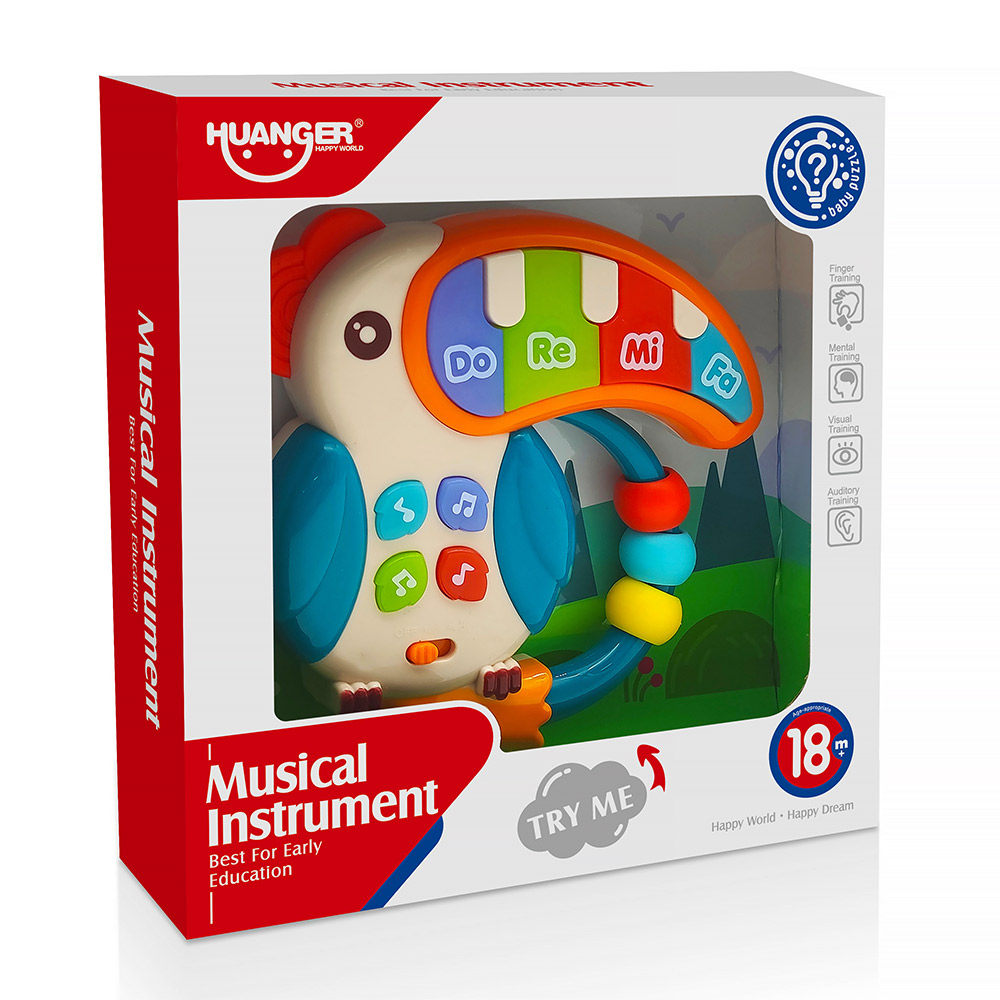 Музыкальное пианино Попугай Huanger