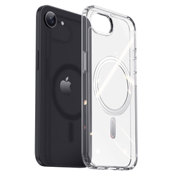 Усиленный прозрачный чехол с MagSafe от Dux Ducis для iPhone 16e, серия Clin Mag Series Case