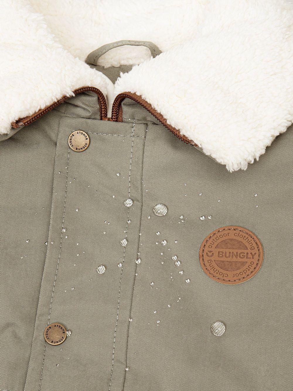 Парка демисезонная с меховым воротником "Ельник"