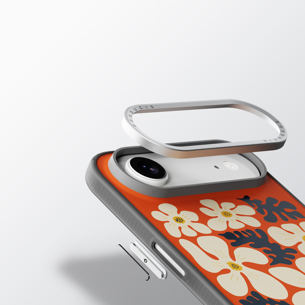 Чехол с MagSafe оранжевого цвета для iPhone Air, Dux Ducis, серия Moro Series Magnetic Case