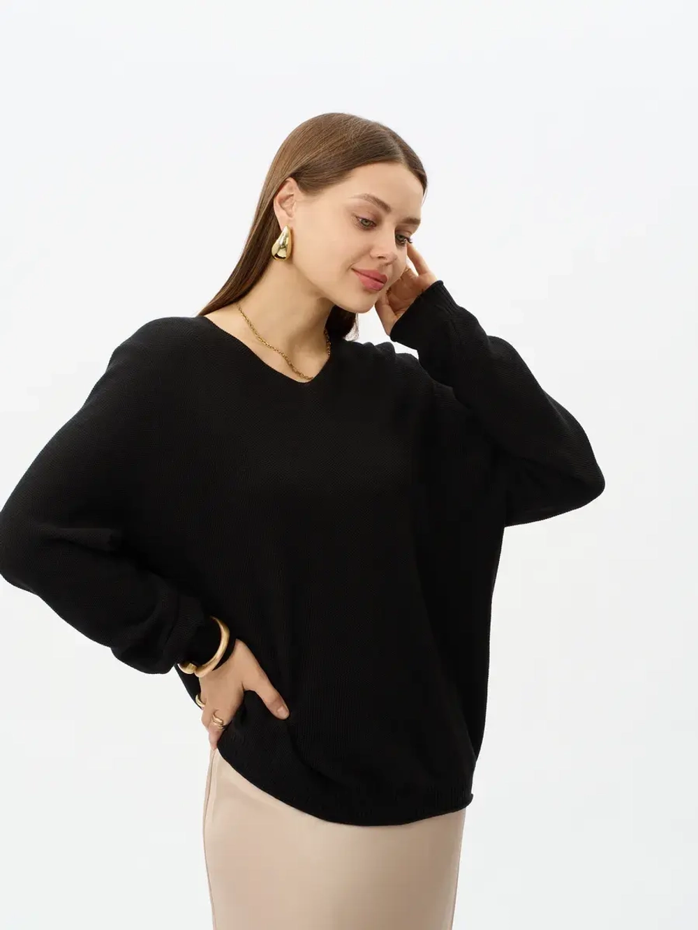 Кофта вязаная тонкая 9932ДБ