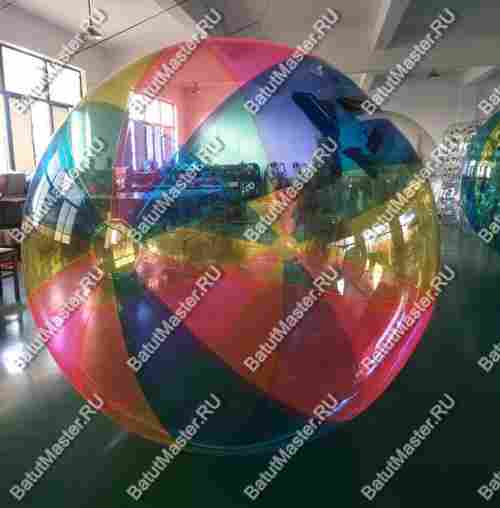 Аттракцион Водный шар ПВХ «Радуга», 1,5*1,5*1,5 м
