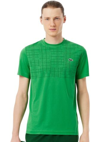 Мужская теннисная футболка Lacoste Tennis x Novak Djokovic - pine green
