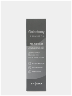 TRIMAY Кислотный пилинг тонер-эссенция с папайей и галактомисисом Papaya 4HA Galactomyces Peel & Pore Control Toner 200 мл