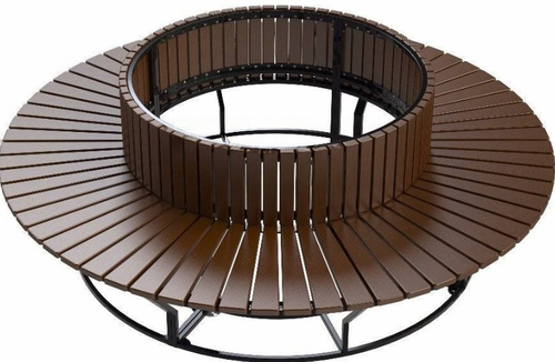 Скамейка стальная «Диван круглый»