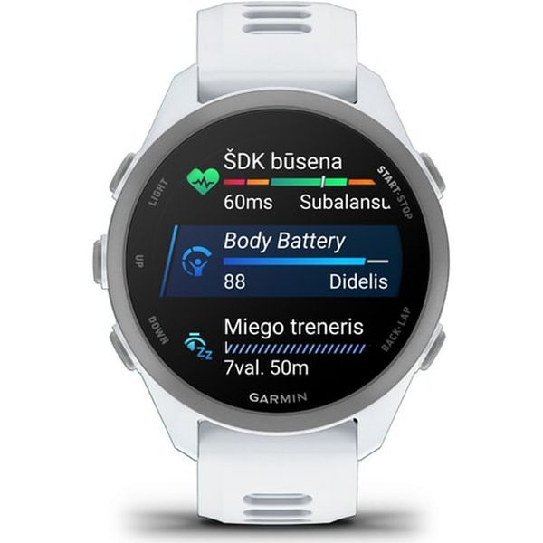 Умные часы Garmin Forerunner 170 Music, Белый | Whitestone/Cloud Blue (010-03920-11 | 010-03920-53)