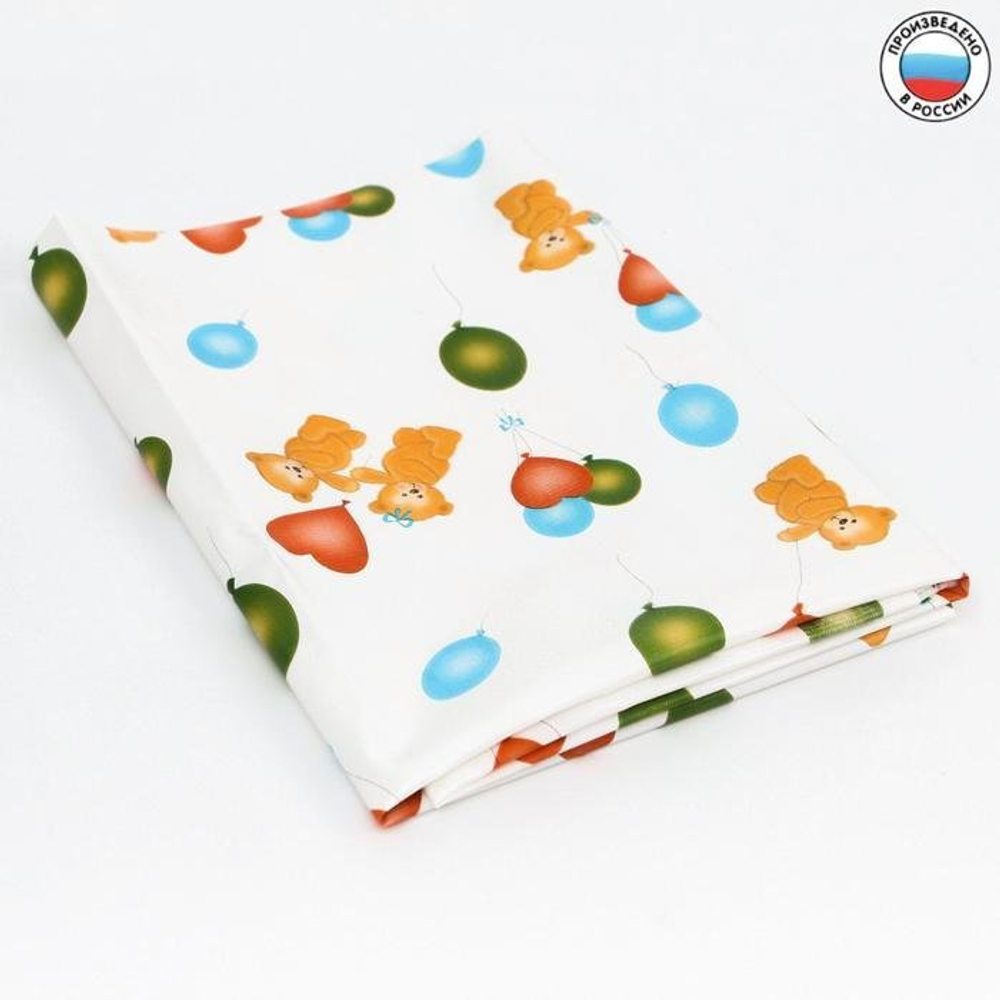 5164369 Клеёнка 70*100 см., арт. 0055, без окантовки, рисунок «Мишки», цвет МИКС