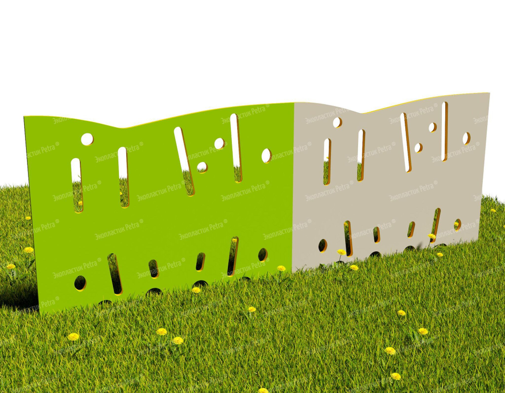 Забор уличный из экопластика Слободка, секция 1000х740 мм