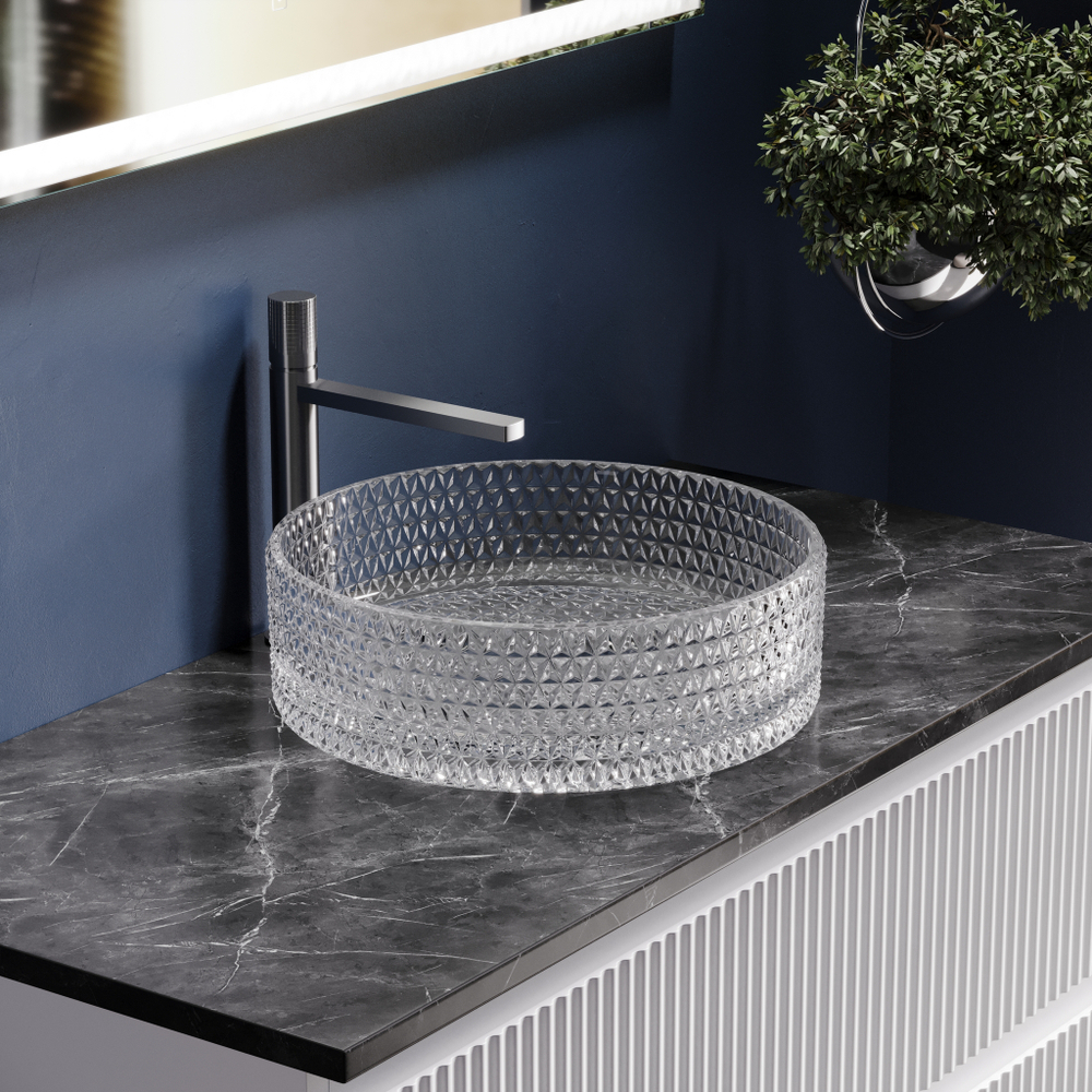 Рукомойник Ceramica Nova Cristal 36 см CN6062 прозрачная