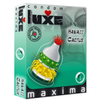 Презерватив Luxe (Гавайский Кактус 1 шт) (Цвет: прозрачный с желтым, зеленым и красным)