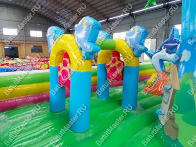 Надувной батут "На страже добра", 15*8*7 м