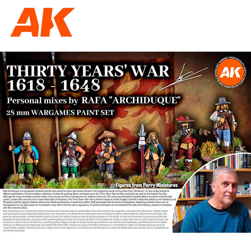 Набор красок AK interactive Signature Set - Rafa "Archiduque" Thirty Years War 1618-1648