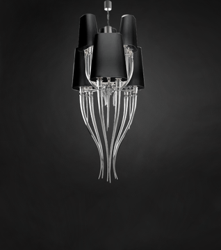 replica Brunilde 6 lamps (black)