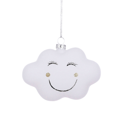 Елочная игрушка House of Seasons Облако 11см белая