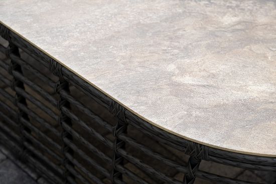 "Валенсия" лаунж-зона из искусственного ротанга, цвет серый