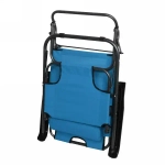 Шезлонг (раскладушка) 153*60*79см «Комфорт» с подголовником, 2 положения, синий ДоброСад